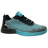 Pyramid Women's Path Lite Seamless Mesh Bowling Shoes - Black/Teal Size 9