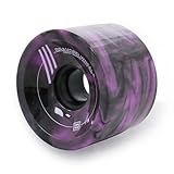 BRAVORD Longboard Wheels 70mm 78A PU, Mixed-Color Wheels for Cruisers and Longboards– Pack of 4 (Mix-Purple)