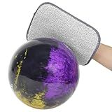 DREAMZA Bowling Towel Shammy Pad, Wearable Bowling Ball Towel Glove, Dual-Sided Microfiber Bowling Rag for Easy, Gentle, Deep Cleaning - Bowling Accessories for Men Women