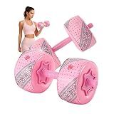 DEIRIS Travel Weights Water Filled Dumbbell Set of 2,6LB Hand Weights for Women at Home Gym Exercise Training
