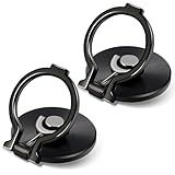 aceyoon Cell Phone Ring Holder Stand, 360° Rotation Polished Metal Phone Case Ring Holder Grip Phone Grip Ring for iPhone 16/15/14/13/12/11 Pro Max, for Galaxy S25 S24, 4''-8'' Smartphones (Black)