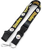 NFL Pittsburgh Steelers Team Lanyard, Black