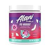 Alani Nu Pre Workout Powder Hawaiian Shaved ICE, Amino Energy Boost, Endurance Supplement, Sugar Free, 200mg Caffeine, L-Theanine, Beta-Alanine, L-Citrulline, 30 Servings