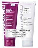 TRIHARD Chlorine Defense Swim Shampoo and Conditioner Combo, Protect and Hydrate Hair from Pool & Ocean, Nourishing Pre and Post Swim Chlorine and Hard Water Hair Protection