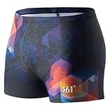 361º Swim Jammers for Men,Pro Racing Training Swimsuit, Square Leg Chlorine Resistant Mens Swim Jammers. Blue
