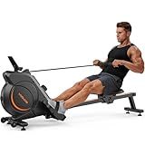 YOSUDA Magnetic Rowing Machine 350 LB Weight Capacity - Rower Machine for Home Use with LCD Monitor, Tablet Holder and Comfortable Seat Cushion