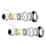 Misakomo Trailer Bearings Kit L68149 Bearing Kit L44649 Bearing Kit Compatible with 3500lbs 1-1/16'' to 1-3/8'' Trailer Axles, Spindle #84-2 Sets
