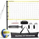Forever Champ Volleyball Net Outdoor - Includes 32x3 Feet Regulation Size Net - Volleyball Net for Backyard, Beach, or Pool
