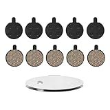 5 Pairs Bike Brake Pads, Low Noise Disc Brake Pads for Mountain Bicycles, Ebikes, Scooters - Semi-Metallic Resin Braking Pads Kit with Smooth Performance and Easy Installation