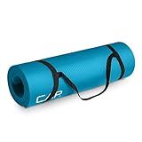 CAP Barbell Yoga Mat 1/2" Thick with Carrying Strap - High Density Exercise Mat for Yoga, Pilates, Stretching, Floor & Fitness Workouts - 68''x24''x1/2" | Teal
