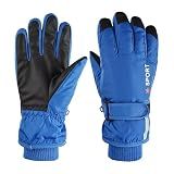 Kids Winter Ski Snow Gloves, Waterproof Snowboard Gloves Boys Girls 5-10
