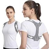 OFIR Upper Back Brace Posture Corrector for Women Office Professionals, Shoulder & Back Straightener for Anti-Slouch Support, Reinforced Back Panel, Breathable Diamond-Lattice, Wider Straps, Quick-Adjust Fit