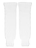 PEAR SOX Pro Weight Solid Color Hockey Socks (White, Mite)