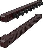 Fat Cat 52-0103 Wall Mounted Hardwood Billiard/Pool Cue Rack (2 Piece), Mahogany