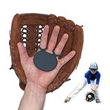 Palm Guard for Baseball & Softball in 3 Sizes (Youth/Adult) - Silicone Hand Protector Shield, Glove Padding Accessory Gear, Shock Pad Training Aid, Injury & Sting Prevention Infielder Catcher (Small)