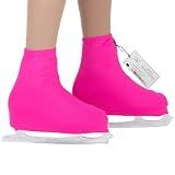 CRS Cross Ice Skating Lycra Boot Covers. Adult, Power Pink