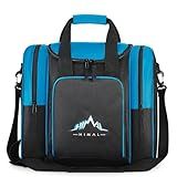 Himal Bowling Ball Bag for Single Sphere - Bowling Ball Tote Bowler's Bag with Padded Sphere Holder - Fits Bowler's Shoes Up to Mens Size 14