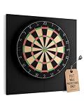 Fluxynara 23.6" x 23.6" Felt Dart Board Wall Protector, Black