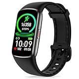 Zeacool Fitness Tracker with 24/7 Heart Rate, Blood Oxygen Sleep Monitor, 123 Sports Modes Calories Smart Watch,IP68 Waterproof Step Counter Activity Trackers Health Pedometer for Women Men (Black)