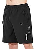 NORTHYARD Men's Athletic Running Shorts Quick Dry Workout Shorts 7"/ 5"/ 9" Lightweight Sports Gym Basketball Tennis Hiking Exercise Black L