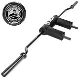 Safety Squat Bar [Bells of Steel] Safety Squat Barbell 4.0, Black Titanized Sleeve and Shaft Coating, Premium Padded Barbell Pad, 45.6lb, 1500lb Weight Capacity