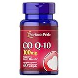Puritan's Pride Coenzyme CoQ10 100mg, Dietary Supplement for Heart Health, Blood Pressure, Oral Gum Health, and Healthy Aging Support, 60 Servings, Rapid Release Softgels