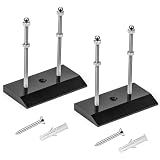 YHNTGB 2Pack Black Acrylic Skateboard Wall Mount Display Hanger with Screws