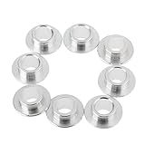 MUXSAM 8-Pack Inline Skate Bearing Bushing Spacers for 8mm Axles - Silver, Wheel Center Bearing Spacers for Men & Women Outdoor Skating