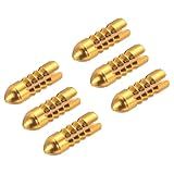 PATIKIL Dart Flight Protectors, 6 Pack Aluminum Alloy Dart Wing Savers Fixed 90 Degrees Wing Corrector for Steel & Plastic Flights, Gold