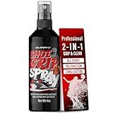 2-in-1 Shoe Grip Spray (4 oz), Instant Traction & Lasting Ultra Control for Basketball, Pickleball, Tennis, Volleyball, Anti-Slip Spray for Pro Stability & Quick Stops on Wood, Sport Courts