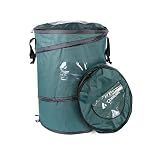 Coghlan's Deluxe Durable Pop-Up Trash Can – Collapsible Garbage Bin with Zippered Lid, Bag Clips, and Anchoring Points for Camping, Home, and Outdoor Use – 29.5 Gallon