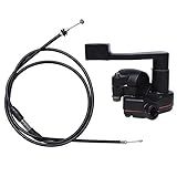 7/8'' 22mm Thumb Throttle Cable Accelerator Handle Assembly for 50cc 70cc 90cc 110cc 125cc 250cc ATV Quad Go Kart TaoTao Pit Bike