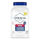 Citracal Maximum Plus, 650 mg Calcium Citrate, easily absorbed and highly soluble with 25 mcg (1000 IU) Vitamin D3, Bone Health Support, Calcium Supplement for Ages 12+, 120 Count (Packaging May Vary)