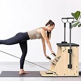 PAETA Pilates Chair,Pilates Combo Chair,Wunda Chair with Resistance Bands, Handles, and Split Pedals, Professional Yoga Chair Pilates Machine for Home and Studio Use, Extra Large