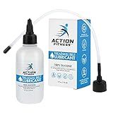 Action Fitness 100% Silicone Treadmill Lubricant for Belt Maintenance - 4oz Bottle, Dual Applicators for Easy Lube Application - Extends Life, Smooths Operation