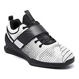 Osterland Weightlifting Shoes: High-Performance Footwear for Gym Powerlifting, Specifically Designed for Heavy Lifting, Deadlifting, Weight Training, Squat Shoes for Men Women Black/White