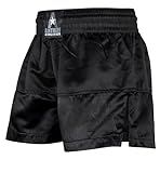 Anthem Athletics Muay Thai Shorts Men, Muay Thai Shorts Women - Kickboxing Short Boxing Trunks 5050 Classic Infinity Resolute - Black - Large