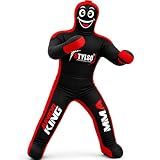 Un-Filled Wrestling Dummy for Kids – Youth Grappling Dummies BJJ, MMA, Jiu Jitsu & Judo Training Partner – Durable Martial Arts Practice Buddy – (Black, 3ft / 36 Inches)