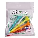 Martini Golf Tees DMT007 Durable Plastic Step-UP Tees (5 Pack), Assorted Colors, 3.25"