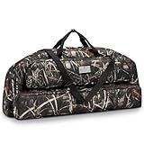 CVLIFE 37" Compound Bow Case, Bow Bag Soft Bow Case Arrow Case, Lightweight Archery Case with Backpack Strap and Arrow Pocket Padding for Hunting Protection, Camo