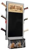 JOOLA Game Room Organizer with Ping Pong Paddle Holder, Table Tennis Ball Basket, Scoreboard, and Chalkboard