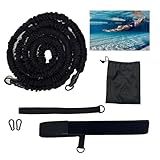 Ycendelion Swim Training Equipment, Pool Tether Aquatic Belt Exercise Resistance Band for Men and Women Improve Strength Power Agility