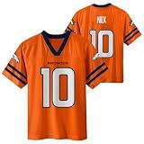 Bo Nix Denver Broncos #10 Youth 4-18 Orange Home Jersey - Medium 8