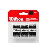 WILSON Sporting Goods Profile Tennis Racquet Over Grip, Black (WRZ4025BK)