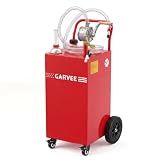 Garvee 30 Gallon Portable Fuel Caddy with Transfer Pump and Wheels