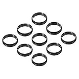 PATIKIL Dart Shaft Rings, Aluminum Dart O-Ring Accessories for Plastic & Nylon Shafts - 9 Pack (Black)