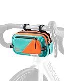 ROCKBROS Bike Handlebar Bag Large Capacity Bicycle Handle Bar Bag Quick Release Bike Front Bag Bike bag with Shoulder Strap Cycling Accessories for Men Women