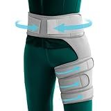 UYU ESENCE Hip Brace for Women & Men, Sciatica Pain Relief Devices,Adjustable Hamstring,Thigh,Groin Compression Sleeve for Sciatica Nerve Relief,Hip Flexor Compression Wrap,Sciatic Nerve Brace