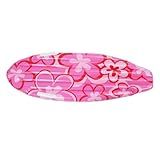 CHEOTIME Inflatable Surfboard Raft, 43x16 Portable Pink Flower Pattern PVC Pool Float for for Pool Party Summer Water Fun