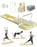 Pilates Board, Foldable Pilates Portable Reformer 2026 for Home Use, Pilates Equipment for Home Workouts, Portable & Travel Friendly, 9-in-1 Full Body Sculpting & Core Training